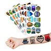96 PCS Camping National Park Outdoors Temporary Tattoos Stickers Birthday Party Decorations Supplies Adventure Wilderness Nature Tattoo Sticker Gifts for Girls Boys School Rewards Carnival Christmas
