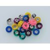 Leefai Pro Fingerboard Wheels - Pro Finger Skateboard Wheel Handmade - 7.5mmx4.5mm –New Street Shape Design - Swirl Colorway (Green)