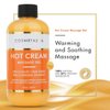 Cellulite Massage Oil & Hot Cream - 100% Natural Cellulite Oil & Gel, Highly Absorbable, Firm, Tone, Tighten & Moisturize Skin - Soothes Muscles (8.8 Fl Oz Each Bottle)