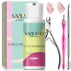 SAVILAND Cuticle Remover Kit Professional Nail Care Manicure Kit - 2.03 OZ Cuticle Remover Liquid Cream with Cuticle Trimmer, Cuticle Nipper and Cuticle Pusher, Christmas Gifts for Women