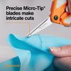 Fiskars RazorEdge Micro-Tip Easy Action Scissors - 6" - Stainless Steel Fabric Scissors - Arts and Crafts - Orange