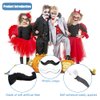 Ysanciuu 72 Pieces Novelty Fake Mustaches,Self Adhesive Costume Accessories Halloween Fake Whisker Masquerade Party Supplies for Birthday and Performance