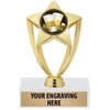 6" Gold Star Beer Pong Trophies - Beer Pong Champions Trophy Award