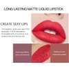 Fasurid Lipstick for Women, Liquid Matte Makeup Set, 6Pcs Long-Lasting Wear Non-Stick Cup Not Fade Waterproof Velvet Lip Gloss Kit, Lip Makeup Gift Sets for Girls Mothers Dark Color