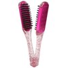 Double Sided Brush Clamp Brush for Straightening Hair Sheet Straightener Double Comb Double Sided Straightening Brush Curling Wands