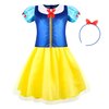 Chillife Princess Dress up for Girls, Kids Dress Up & Pretend Play With Princess Dresses Crown Cape for Little Girls, Princess Dresses for Girls Toddler Age 3-6 Year Old