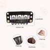6-Tooth U-Shape Hair Extension Clip,Black hair extensions clip in 50pcs,For wigs