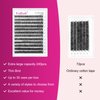 Lash Clusters 240pcs 40D 12-18mm Mixed Tray 3D Effect Volume Individual Lashes Cluster Eyelash Extensions Fluffy Soft D Curl Individual Lashes DIY Lash Extension Kit at Home (40D-0.07-D,12-18mm)