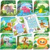 48Pcs Safari Animals Mini Activity Books for Kids Jungle Safari Animals Coloring Books Bulk Lion Elephant Tiger Art Drawing Book for Party Favors Birthday Gifts Goodie Bag Fillers Classroom Supplies