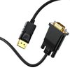DisplayPort to VGA Cable 6 Ft, 2-Pack Display Port DP to VGA Adapter Cord Male to Male HD Video 1080P for Computer, Monitor, TV, Projector