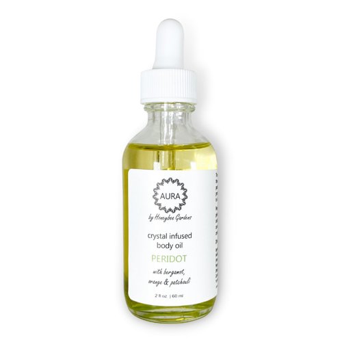 Honeybee Gardens Crystal Infused Body Oil, 2 fl. oz., Peridot