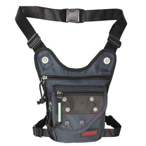 Thigh Pack, Leg Bag, Larswon Tactical Fanny Pack Hiking Bag Leg Pouch Blue