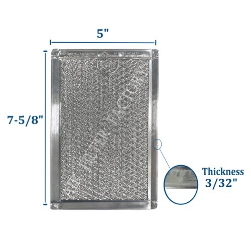 2-Pack Microwave Filter Replacement For GE WB06X10309, WB06X10654, WB06X10359, WB02X25388, WB02X32793, PS228019, Magic Chef 3511900200, 3511900800 Premium 12-Layer Grease Filter