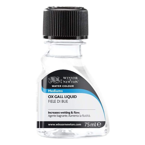 Winsor & Newton Watercolor Medium, Ox Gail Liquid, 75ml (2.5-oz) bottle