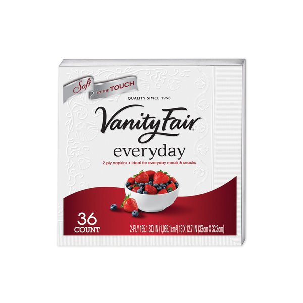 Vanity Fair Everyday Paper Napkins, 36 Count