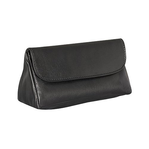 4th Generation Leather Pipe Tobacco Pouch ~ Choose Your Style (3.50"X7" Black Single Combo)