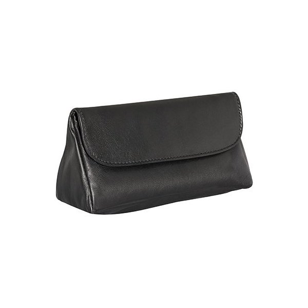 4th Generation Leather Pipe Tobacco Pouch ~ Choose Your Style (3.50"X7" Black Single Combo)
