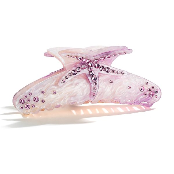 LILIE&WHITE Acrylic Hair Clips For Women Purple Claw Clips Summer Beach Starfish Hair Clip With Claw Perfect Hair Styling Hair Clips Accessories Long-lasting Fixed Hairstyle