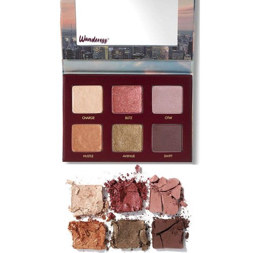 Eyeshadow Palette High Pigmented - WANDER BEAUTY WANDERESS - Talc Free, Crease Proof, Fade Proof, Foil Eye Shadow, Matte, Shimmer, Metallic and Satin, Cruelty Free Eye Makeup, Gluten Free Makeup.