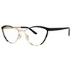 Zeelool Cat Eye Blue Light Blocking Glasses Metal Frame for Women Sydney FM0125-01 Black