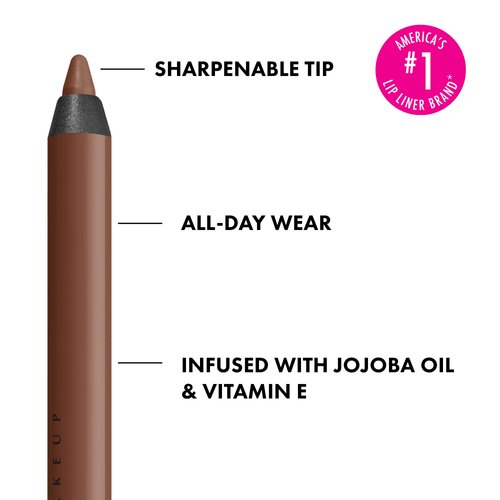NYX PROFESSIONAL MAKEUP Line Loud Lip Liner, Longwear and Pigmented Lip Pencil with Jojoba Oil & Vitamin E - Total Baller (Rich Warm Brown)