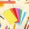 120 Pcs Dry Erase Index Cards Notecards Blank Reusable Flash Cards Sheets Game Cards Study Business Note Cards for School Office Housework Taking To Do List(Rainbow, 3 x 5 Inch)