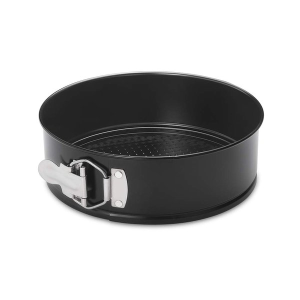 HIWARE 8 Inch Non-stick Springform Pan with Removable Bottom - Leakproof Cheesecake Pan with 50 Pcs Parchment Paper