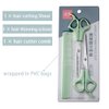3 Pcs Hair Cutting Scissors Shears Kit, Stainless Steel Hair Cutting Scissors Thinning Shears Hair Cutting Teeth Scissors Professional Hairdressing Scissors Set for Adults Kids - Green