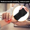 ABYON Wrist Compression Sleeves (Pair) for Carpal Tunnel and Pain Relief Treatment,Wrist Support for Women and Men.Breathable and Sweat-Absorbing carpal tunnel wrist brace (Black, XL)