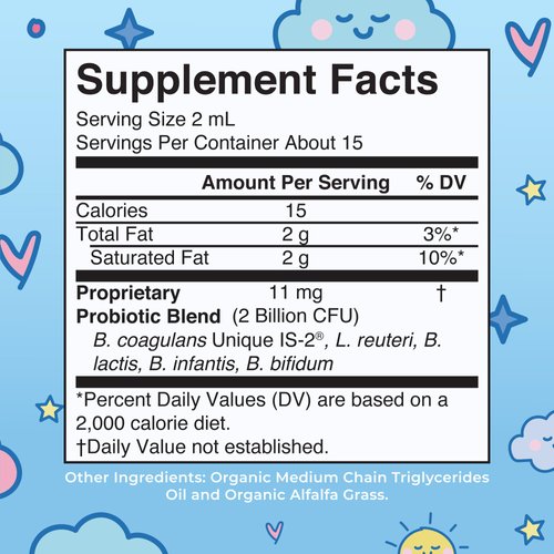 Kids Probiotic Liquid Drops by MaryRuth's | USDA Organic Probiotics for Digestive Health | Ages 4+ Gut Health & Immune Support Supplement | Overall Health | Vegan | Non-GMO | 1 Fl Oz