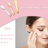 LUTQ Metal Makeup Spatula Tool - Spatula for Skincare, Cosmetic Scoop for Creams, Lotions, Masks - Makeup Spatula in Rose Gold, Silver and Gold Colors
