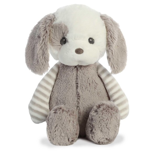 ebba™ Playful Lil' Stripeez Grayson™ Baby Stuffed Animal - Soft & Cuddly Toy - Imaginative Play - Gray 10 Inches