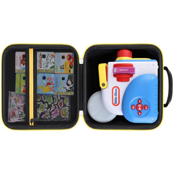 RAIALL Hard Case for Little Tikes Story Dream Machine Books Starter Set, Kids Toys Protective Box for Little Tikes Audio Play Characters Collection, Mesh Pocket Fits Little Tikes Storybooks, Black ﻿
