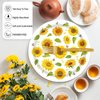 72 Pcs Sunflower Paper Plates and Napkins Party Supplies , Floral Birthday Party Decorations Disposable Party Plates and Napkins Tableware Set for Summer Fall Wedding Baby Shower Serves 24 (Sunflower)