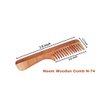 SVATV Handcrafted wood Comb for Detangling Hair Comb For Thick, Curly And Wavy Hair, Non-Static and Eco-friendly Made in India N-74