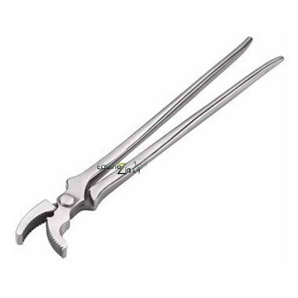 Equinez Tools Hoof Curved Jaw Clincher,Farrier Tool Hoof Nail Clincher Vanadium Steel Plier