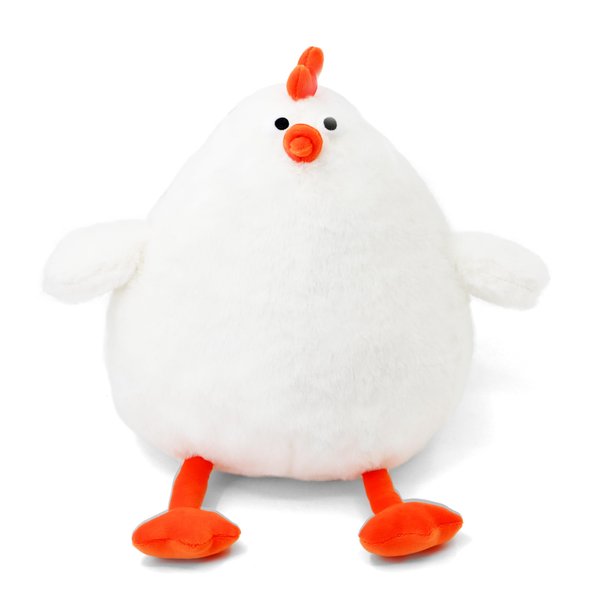 Lucky Radish Cute White Animal Plush Toy, Kawaii Fat Stuffed Animal for Kids, Boys, and Girls, Adorable Cartoon Design, Perfect Sleeping Pillow & Gift Idea (Chicken)