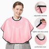 KALIONE 3 Pcs Makeup Capes for Clients Beauty Salon Makeup Bibs Shorty Smock for Clients Lightweight Comb-out Beard Apron Hair Dye Capes Hair Salon Shorty Cape for Makeup Artist Hair Beauty