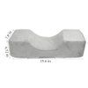 Beauty Salon Eyelash Extension Neck Pillow - Comfortable Velvet Beauty Memory Foam Pillow,Eyelash Pillow Grafted Eyelash Curve Pillow with Makeup Pocket to Protect Neck (Grey)