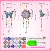 Crafts for Kids Ages 8-12, Birthday Gifts Presents for 6 7 8 9 10 11 Year Old Girls Diamond Painting Kits for Girl Toys Age 5-11 Teen Adults Wind Chimes Crystal Window Suncatcher for Home Garden Decor