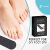 Professional Pedicure File Refills - Pack of 50 Foot File Replacement Pads - Black - Disposable Foot Files for Pedicures - Pedi Foot File Pads with Water Resistant Strong Adhesive (60 Grit)