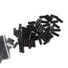 Fishing Wire Single Barrel Crimp Sleeves - 300pcs Black Oxidized Copper Crimp Sleeves Fishing Wire Rope Clips Tube Line Connector Leader Rigging Tackle 9 Size