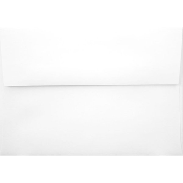 LUXPaper A1 Invitation Envelope in 80 lb Brilliant White - 100% Cotton for 3 1/2 x 4 7/8 Cards, Printable Envelopes for Invitations, with Peel and Press, 50 Pack, Envelope Size 3 5/8 x 5 1/8 (White)