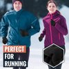 OZERO Winter Gloves Men: Touch Screen Waterproof Cold Weather Glove with Non-Slip Silicone Gel - Warm Windproof for Driving Cycling Running Texting - All-Black (Medium)