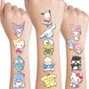 Kitty Birthday Party Supplies, 34Pcs Temporary Tattoos Party Favors, Removable Tattoo Stickers for Goody Bag Treat Bag Stuff for Kawaii Birthday Party Decoration