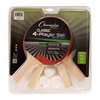Champion Sports PN100 Table Tennis Set: 4 Player Ping Pong Accessories Kit with 4 Paddles & 3 Balls, Indoor Ping Pong Equipment for Men, Women & Kids