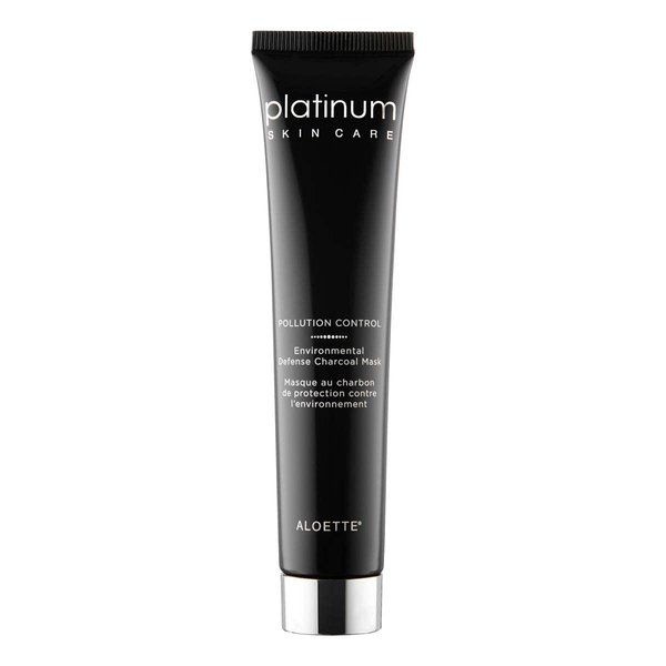 Aloette Pollution Control Environmental Defense Charcoal Mask, Draws out Impurities, Deep Cleans Skin, Charcoal Powder, Lactic Acid Cruelty-Free, 1.5 Oz, Black