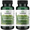 Swanson Certified Organic Spirulina 500 mg 180 Tabs (2 Pack)