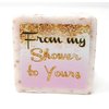 12 Pink and Gold Glitter Soap Favors - 1.5oz Soap Favors - Pink and Gold Shower Favors - From My Shower To Yours Soaps - Girl Baby Shower Soaps - Bridal Shower Soaps