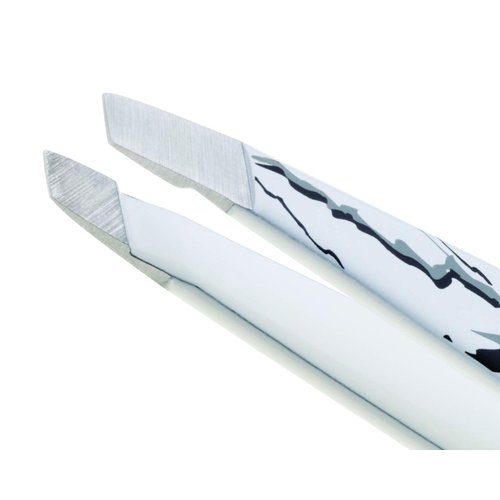 Tweezerman Mini Slant Tweezer Marble Pattern, 0.5984 Ounce